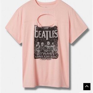 torrid T-shirt, The Beatles size 0X pink
